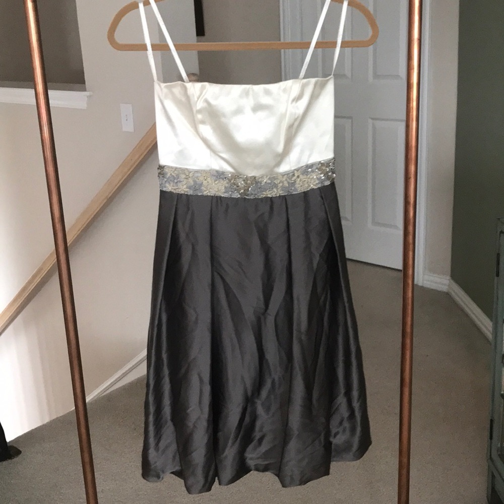 Maria Bianca Nero Silk Color Block Dress
